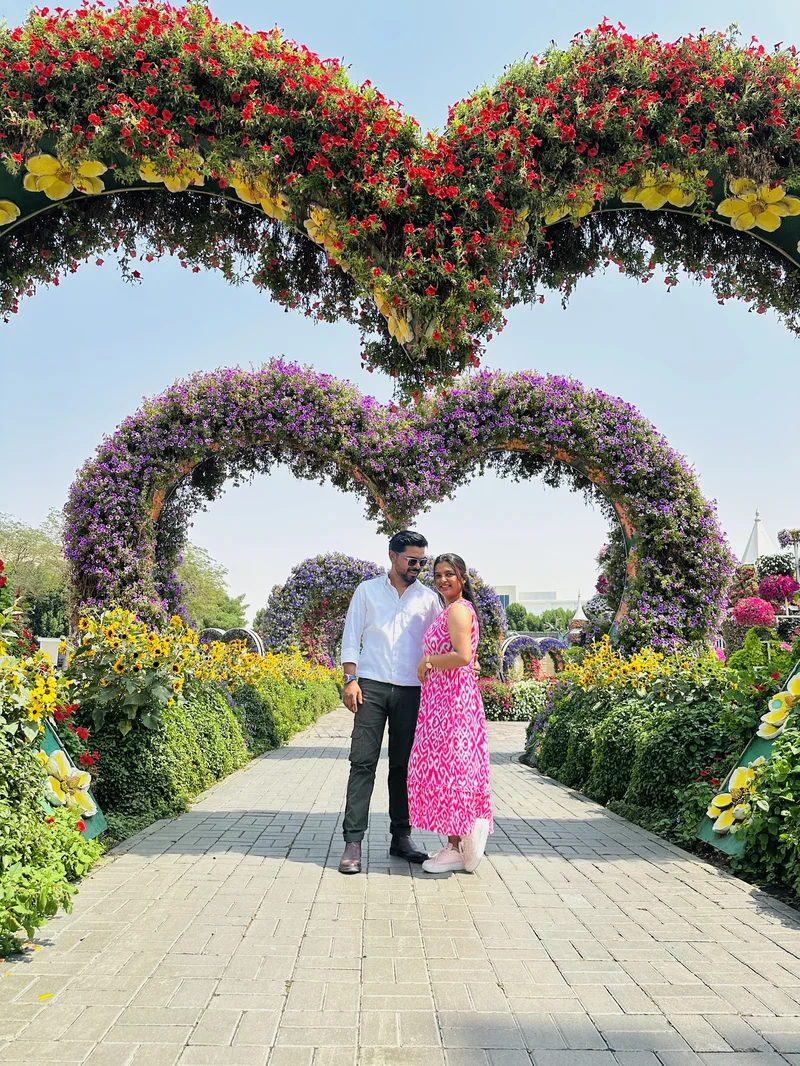 Akhil and Amalu at Miracle Garden